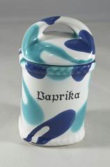 Gmundner Keramik-Dose/Gewrz eckig  Paprika